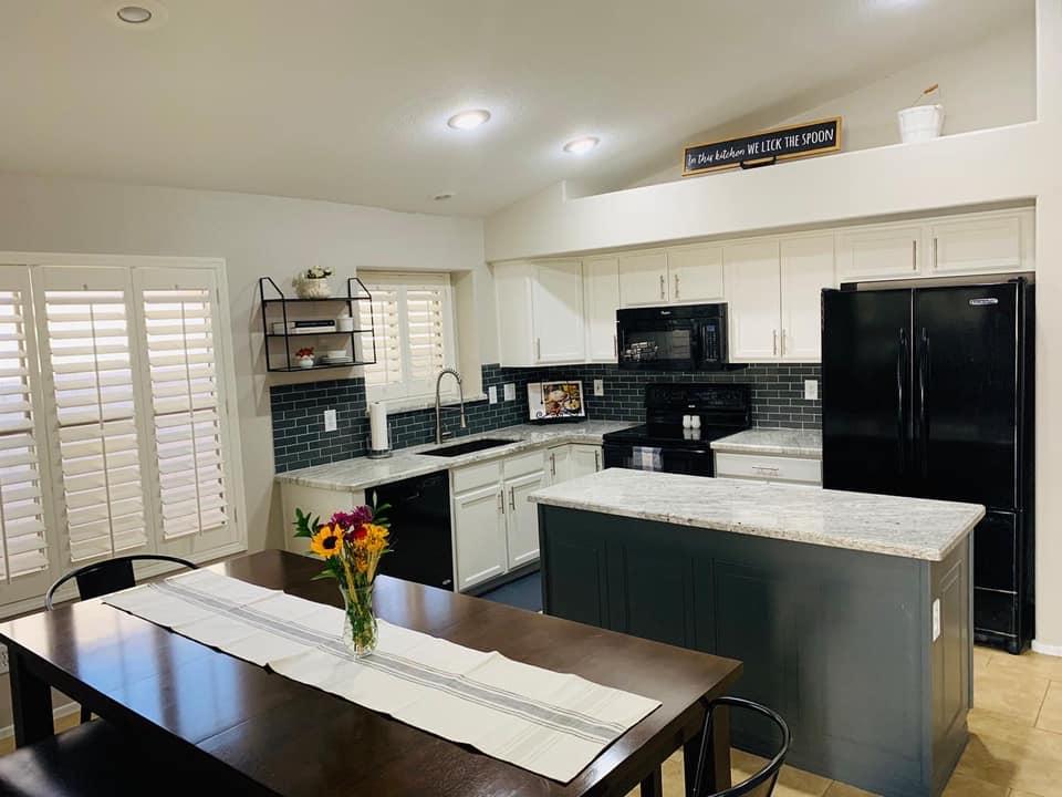 Premium stone countertop by Red Baron Construction